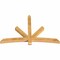 Ekena Millwork Alberta Rough Sawn Timber Gable Bracket, Western Red Cedar, 72"W x 48"H x 4"D x 4"F, 16/12 Pitch GBW072X48X0404ALB00RWR - alternate 3